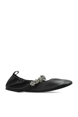 Stella Mccartney Ballet Flats Elsa With Crystal Strap