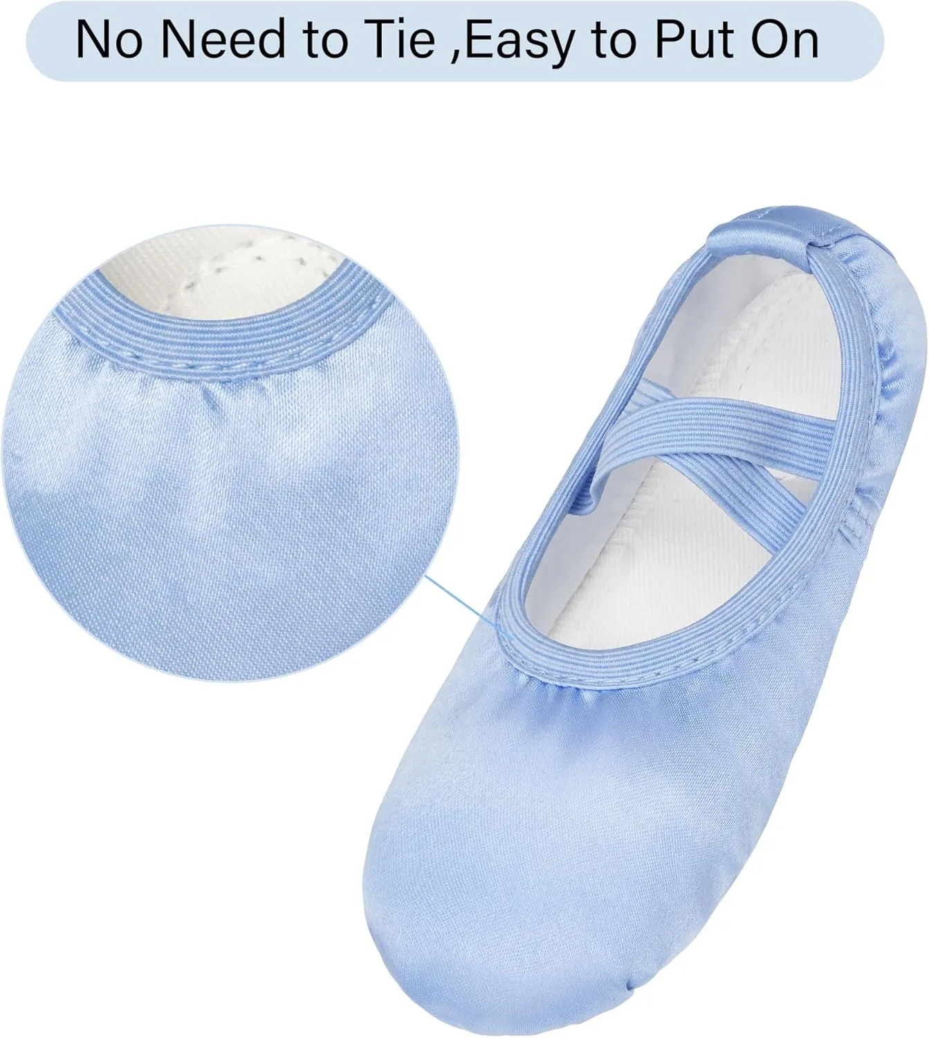 Stelle Ballet Shoes for Girls Satin/Ribbons Ballet Slippers Dance Shoes(Toddler/Little/Big Kids)