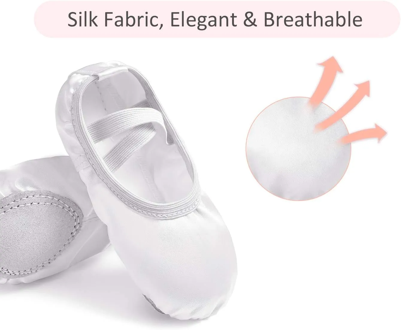 Stelle Ballet Shoes for Girls Satin/Ribbons Ballet Slippers Dance Shoes(Toddler/Little/Big Kids)