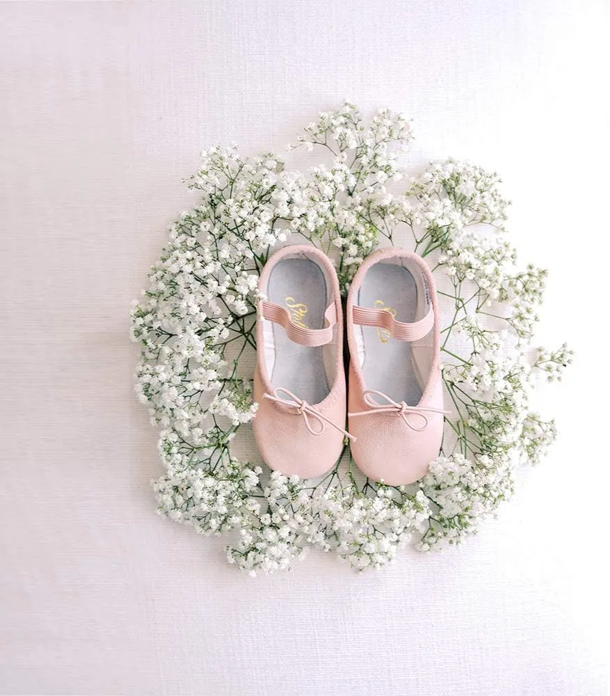 Stelle Ballet Shoes for Girls Toddler Genuine Leather Ballet Dance Slippers for Toddler/Little/Big Kids/Boys