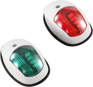 Stern Light Boat Anchor Light 2Pcs/Set 10V-30V Universal ABS LED Navigation Light Signal Warning Lamp Signal Lamp for Marine Boat Yacht Truck Trailer Van Industry Leading Optical Design (White)