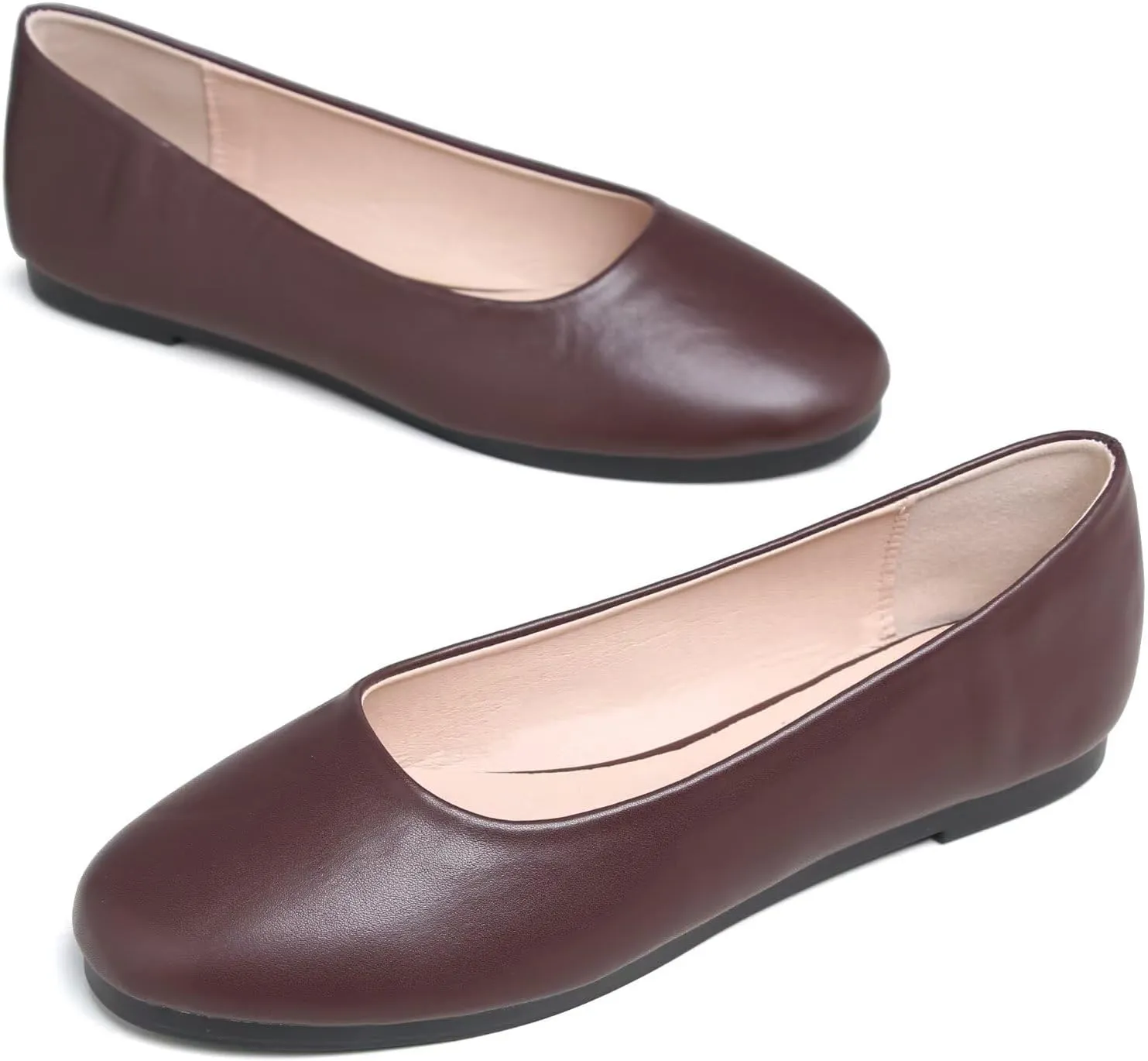 Stunner Women Cute Slip-On Ballet Shoes Soft Solid Classic Pointed Toe Flats