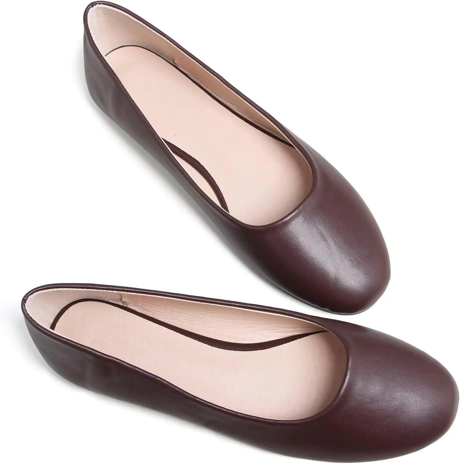 Stunner Women Cute Slip-On Ballet Shoes Soft Solid Classic Pointed Toe Flats