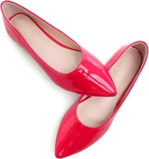 Stunner Women's Flats Fashion Pointed Toe Flats Comfortable Ballet Flats Solid Casual Slip On Flats