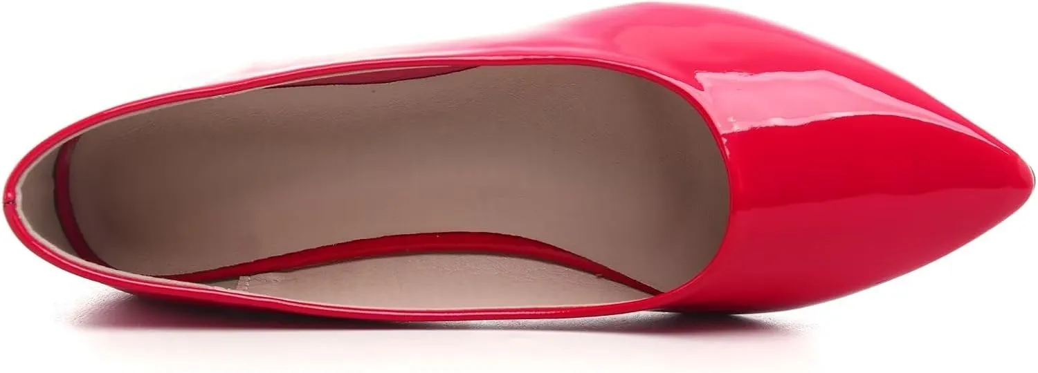 Stunner Women's Flats Fashion Pointed Toe Flats Comfortable Ballet Flats Solid Casual Slip On Flats