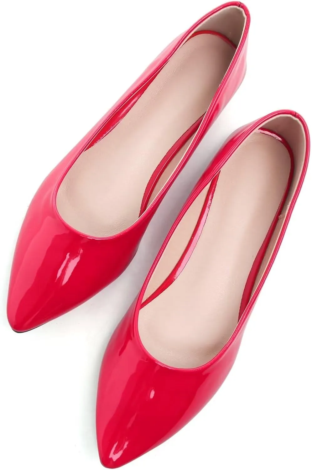 Stunner Women's Flats Fashion Pointed Toe Flats Comfortable Ballet Flats Solid Casual Slip On Flats