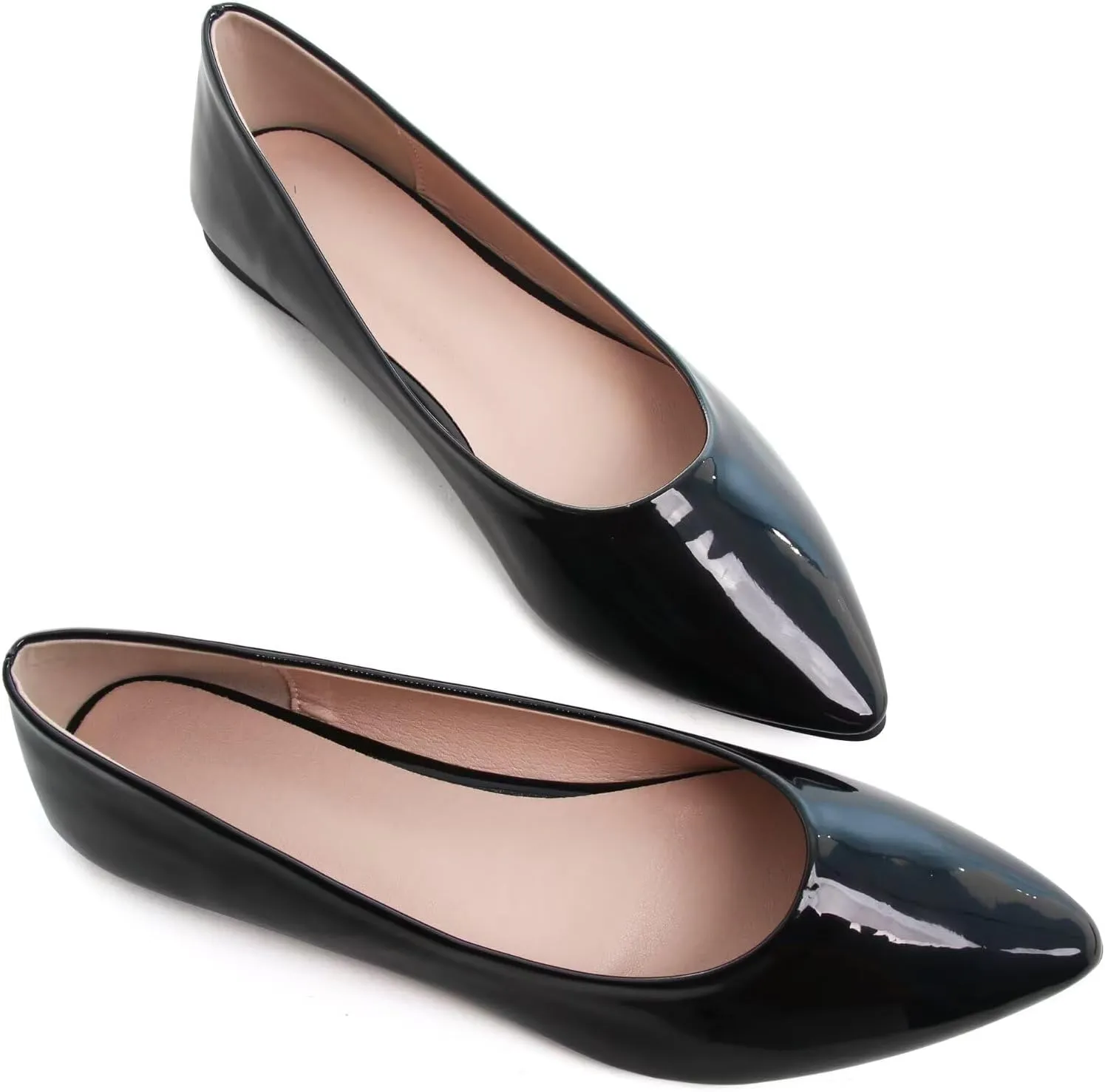 Stunner Women's Flats Fashion Pointed Toe Flats Comfortable Ballet Flats Solid Casual Slip On Flats