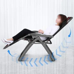 Sun Lounger Patio Chaise Lounges, Folding Chair Outdoor Adjustable Recliner Beach Camping Portable with Cushions Chair for Heavy People (Color, with 4d Breathab