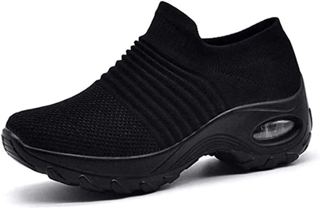 Super Soft Women’s Walking Shoes Ladies Soft Comfy Sole Sneakers Sock Shoes