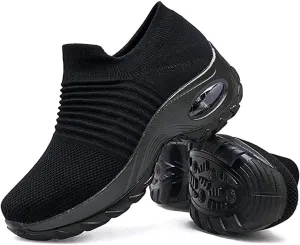 Super Soft Women’s Walking Shoes Ladies Soft Comfy Sole Sneakers Sock Shoes