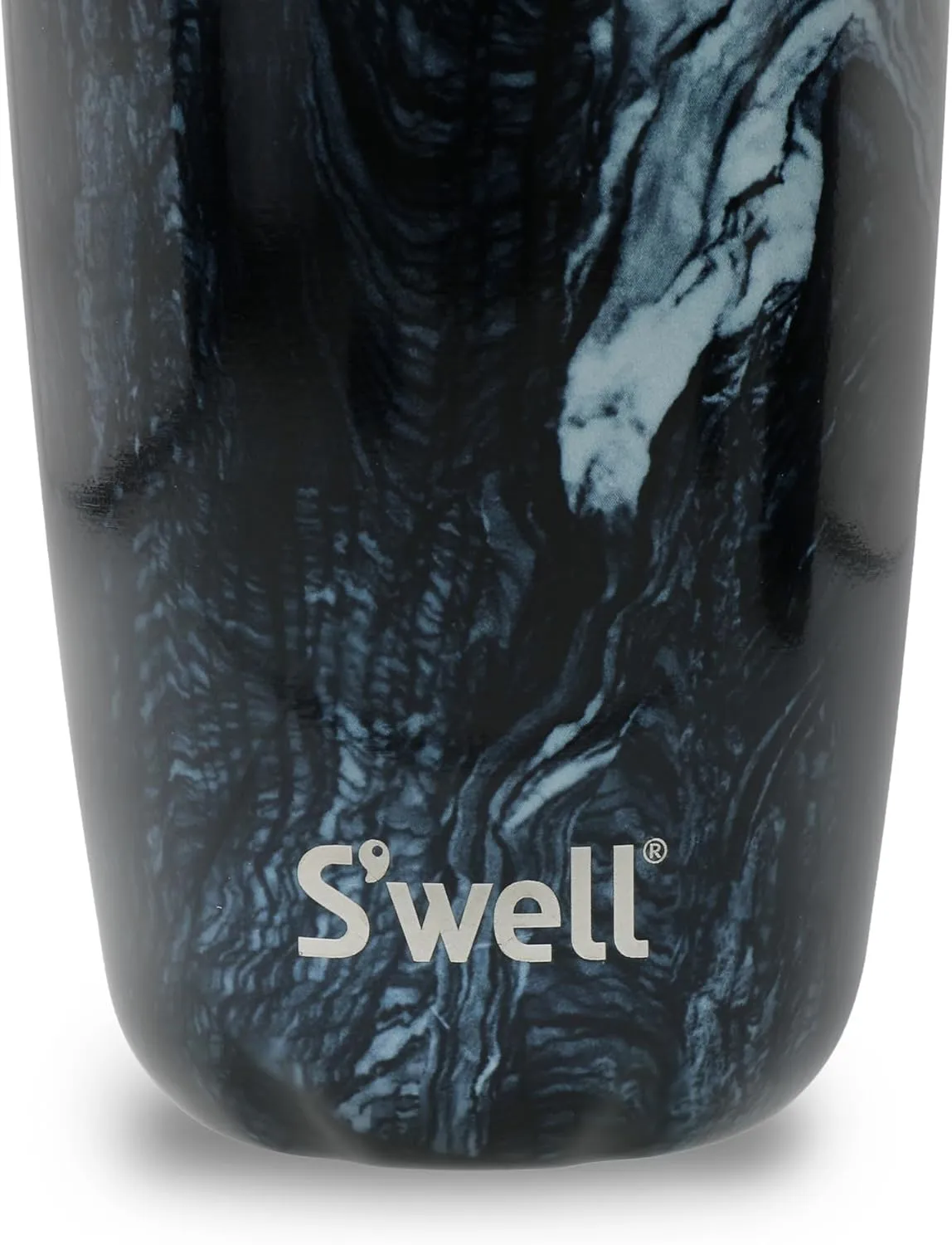 S'well Stainless Steel Tumbler with Slide-Open Lid, 18oz, Azurite Marble, Triple Layered Vacuum Insulated Containers Keeps Drinks Cold for 12 Hours and Hot for 4, BPA Free