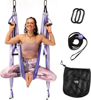 Swing Set for Home & Outdoor | Easy Setup for Strength, Balance & Back Pain Relief | Adjustable Straps & 600lb Capacity, Includes Carrying Bag & Online Tutorials