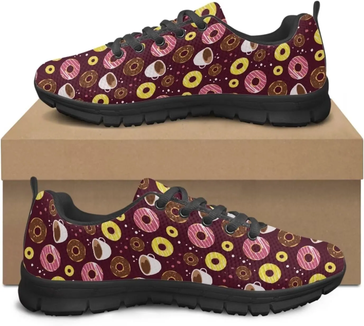 SYtrade Womens Slip On Running Shoes Lace-up Athletic Tennis Sneaker