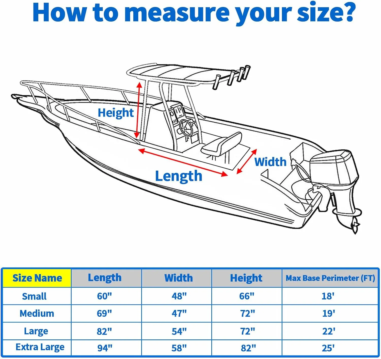 T-Top Center Console Boat Cover, Heavy Duty 600D Waterproof T Top Console Cover with Motor Cover, UV Resistant Polyester T-Top Boat Cover, Gray(69" L x 47" W x 72" H)