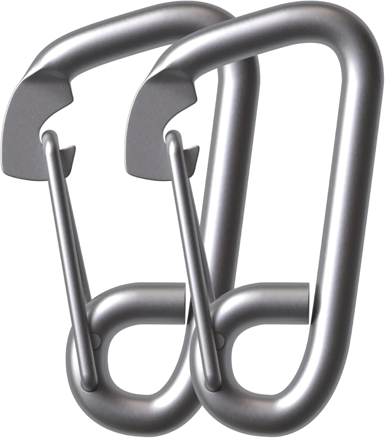 T316 Stainless Steel Spring Snap Hook, Marine Grade Safety Carabiner, Heavy Duty Boat Hook with Eye, for Ship Yacht Sailing
