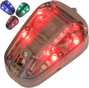 Tactical Helmet Light - Survival Signal & Military ID Light with IR & Visible LED Helmet Strobe for Outdoor Sports