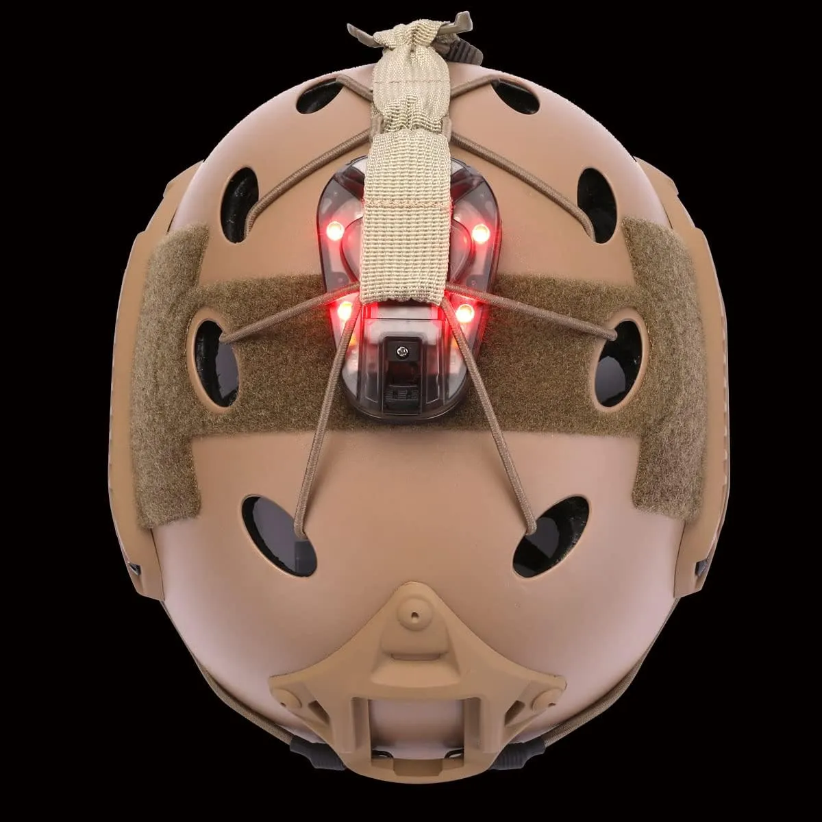 Tactical Helmet Light - Survival Signal & Military ID Light with IR & Visible LED Helmet Strobe for Outdoor Sports