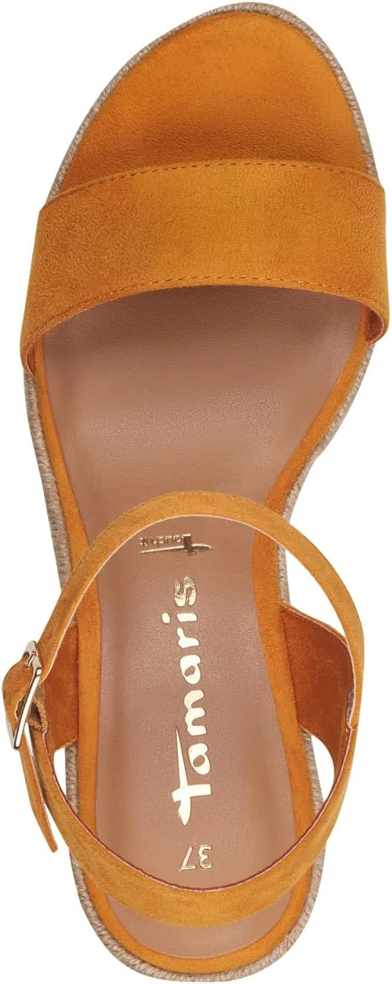 Tamaris Women's Ankle-Strap Wedge Sandal, 9 US