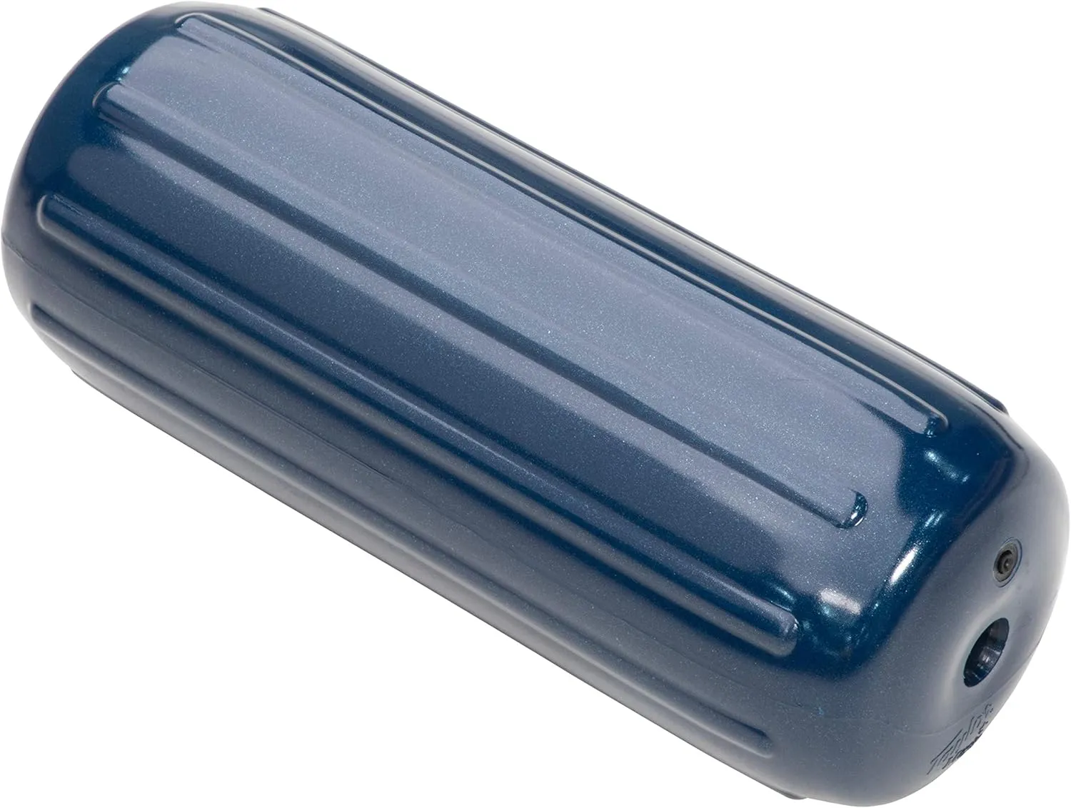 Taylor Made Big B Inflatable Boat Fender, Captain's Navy (10" x 26") End-to-End Line Passage Fits 5/8" Rope, Hangs Horizontally or Vertically, Ribbed, Needle Valve, Marine-Grade Vinyl - 571032