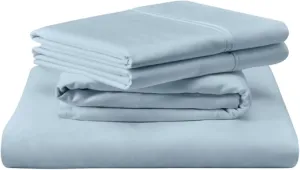 TEMPUR Luxe Egyptian Cotton Sheet Set Sleepy Blue - Twin
