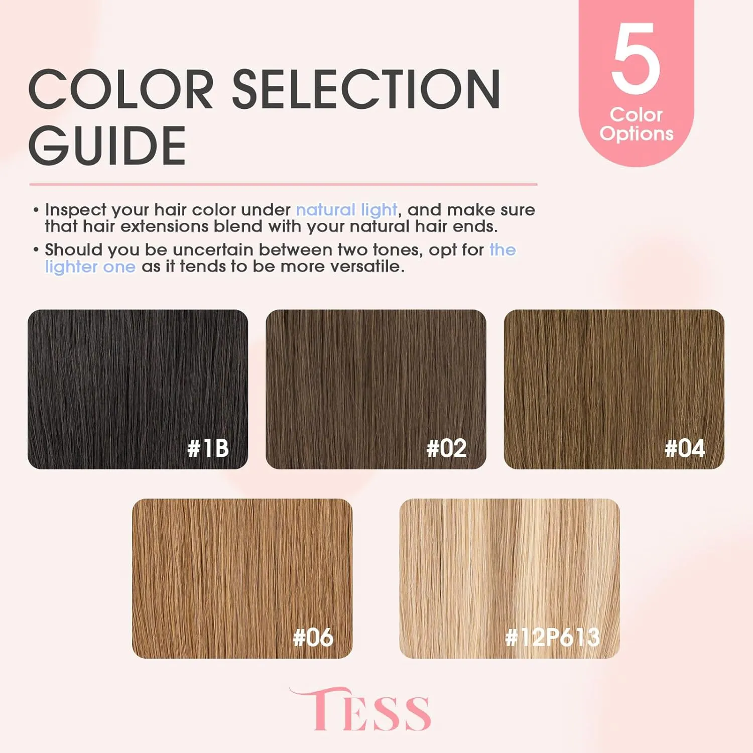 TESS Real Hair Toppers for Women Handmade Lace Base Womens Clip In Hairpieces with Bangs 5 Clips Natural Coverage Soft and Secure 2×6", Medium Brown