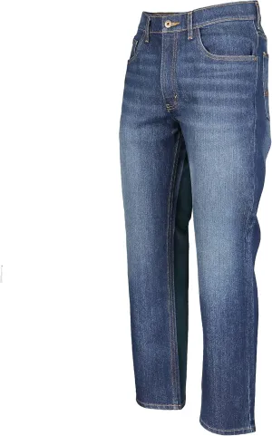 Timberland PRO Men's Ballast Straight Fit Flex 5 Pocket Jeans, Dark Wash with Sanding, 38W/34L