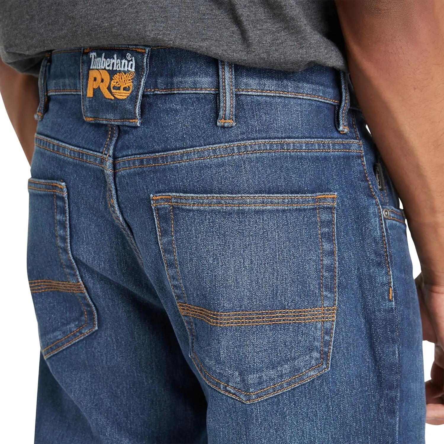Timberland PRO Men's Ballast Straight Fit Flex 5 Pocket Jeans