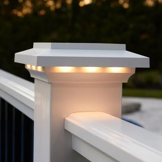 TIMBERTECH Island Low Voltage LED Post Cap Light - Black