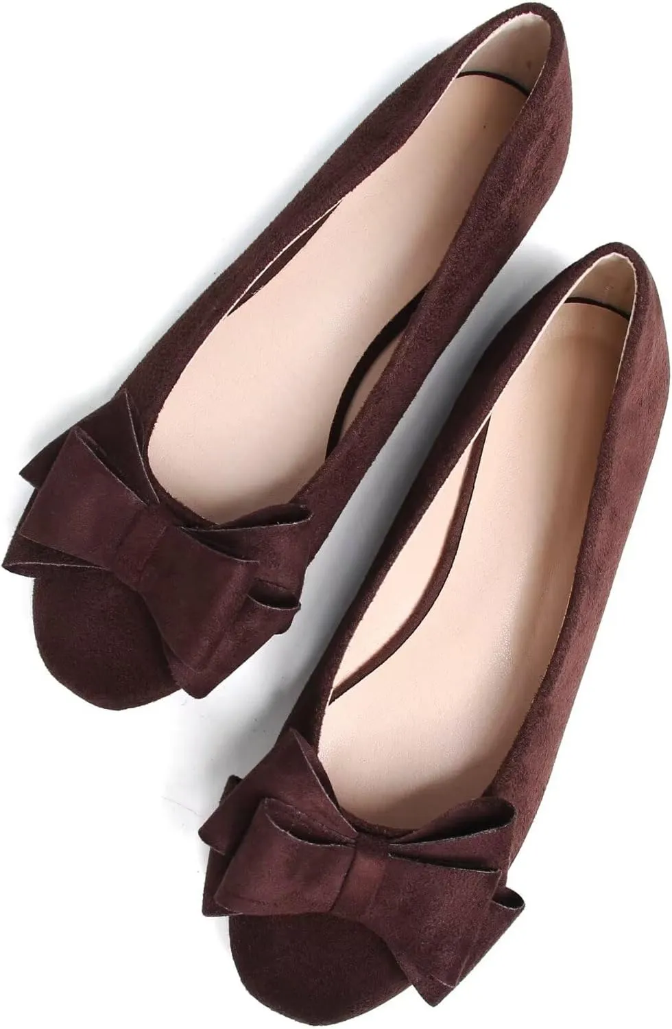 TN TANGNEST Women Fashion Bowknot Flats Comfort Pointed Toe Dress Shoes