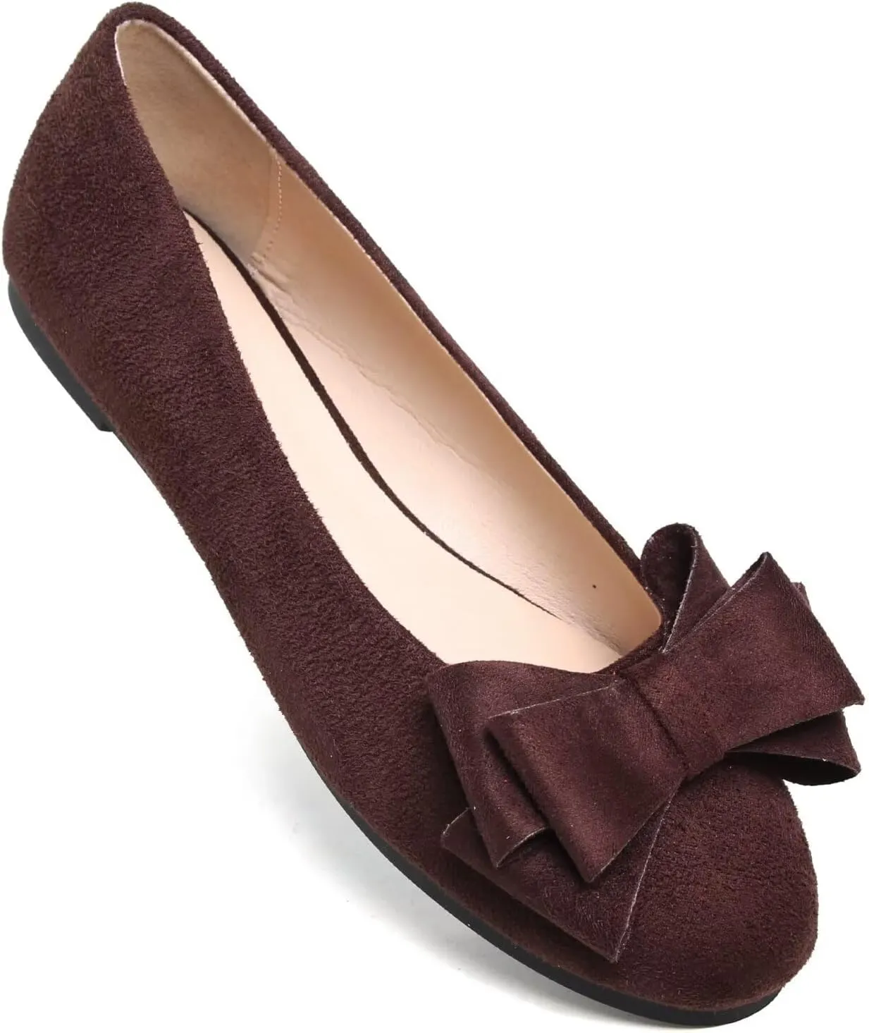 TN TANGNEST Women Fashion Bowknot Flats Comfort Pointed Toe Dress Shoes