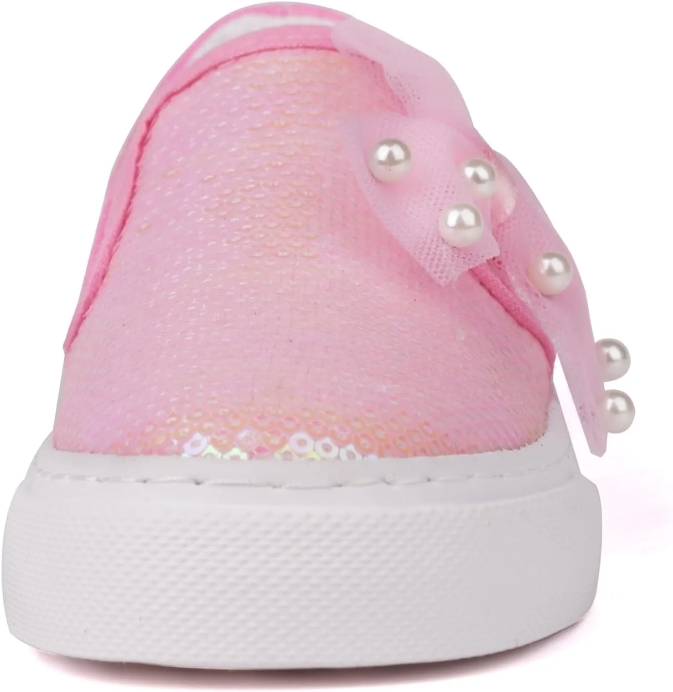 Toandon Toddler Kids Girls Sparkle Slip On Walking Shoes Age 2-10