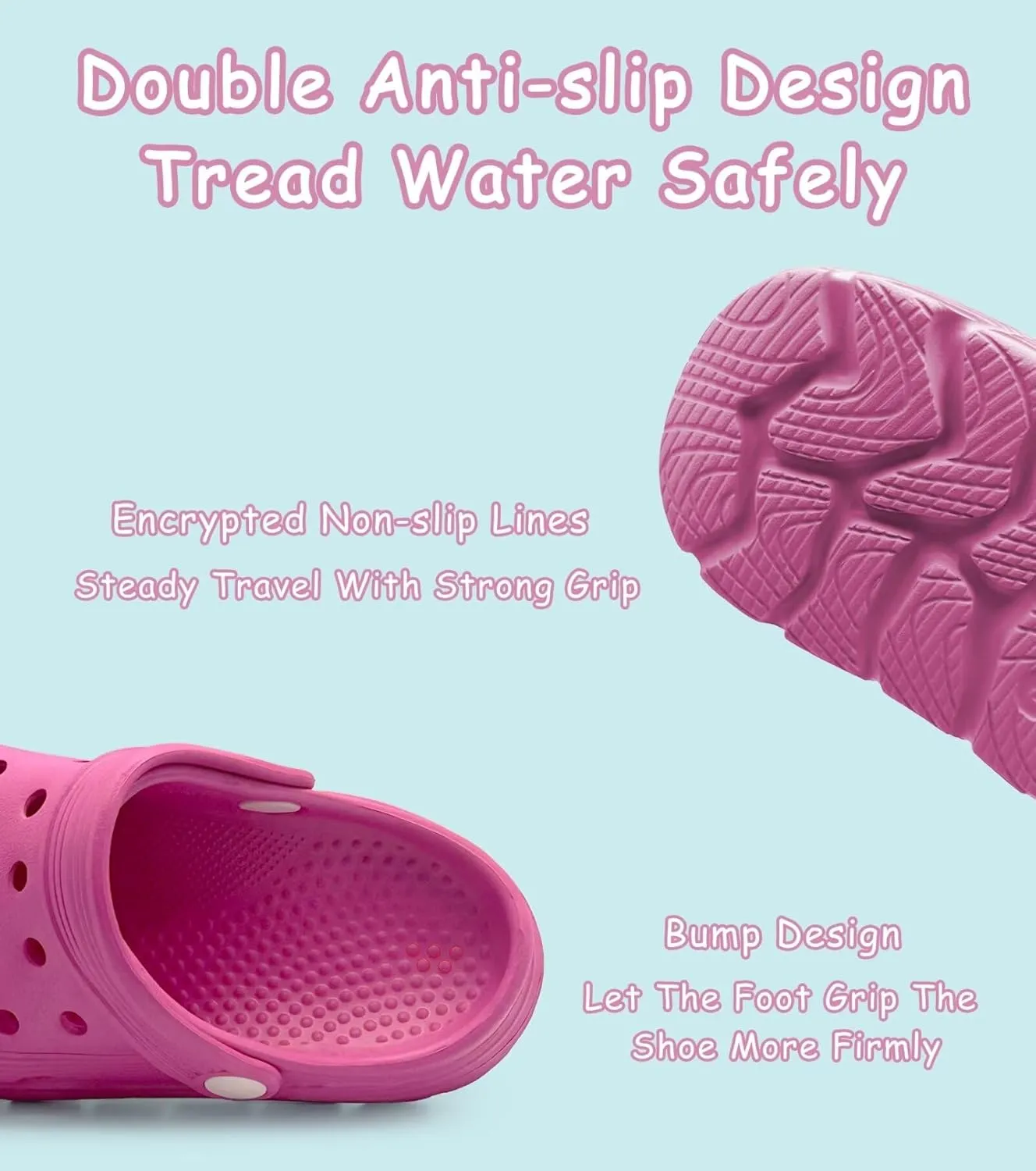 Toddler Kids Garden Clog Slip On Slide Sandals Beach Water Shoes
