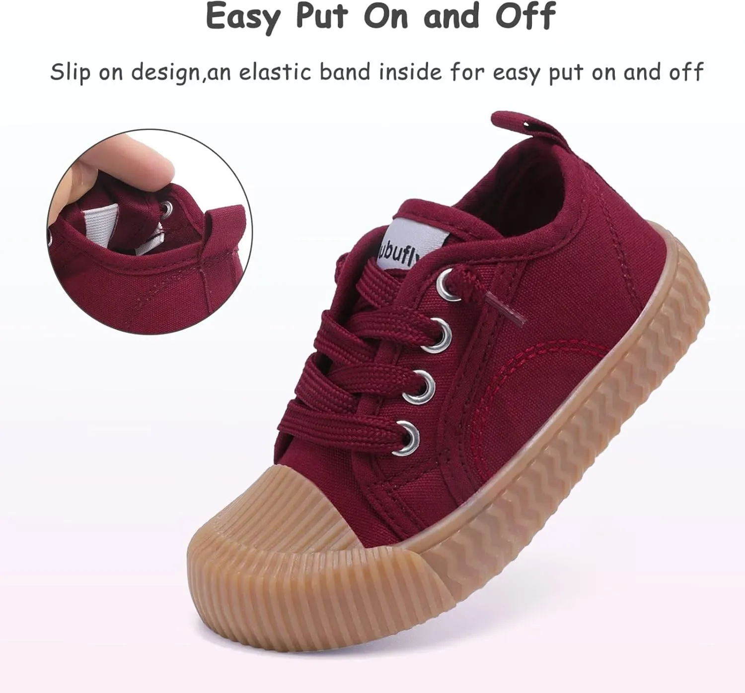 Toddler Shoes Boys Girls Slip On Canvas Sneakers