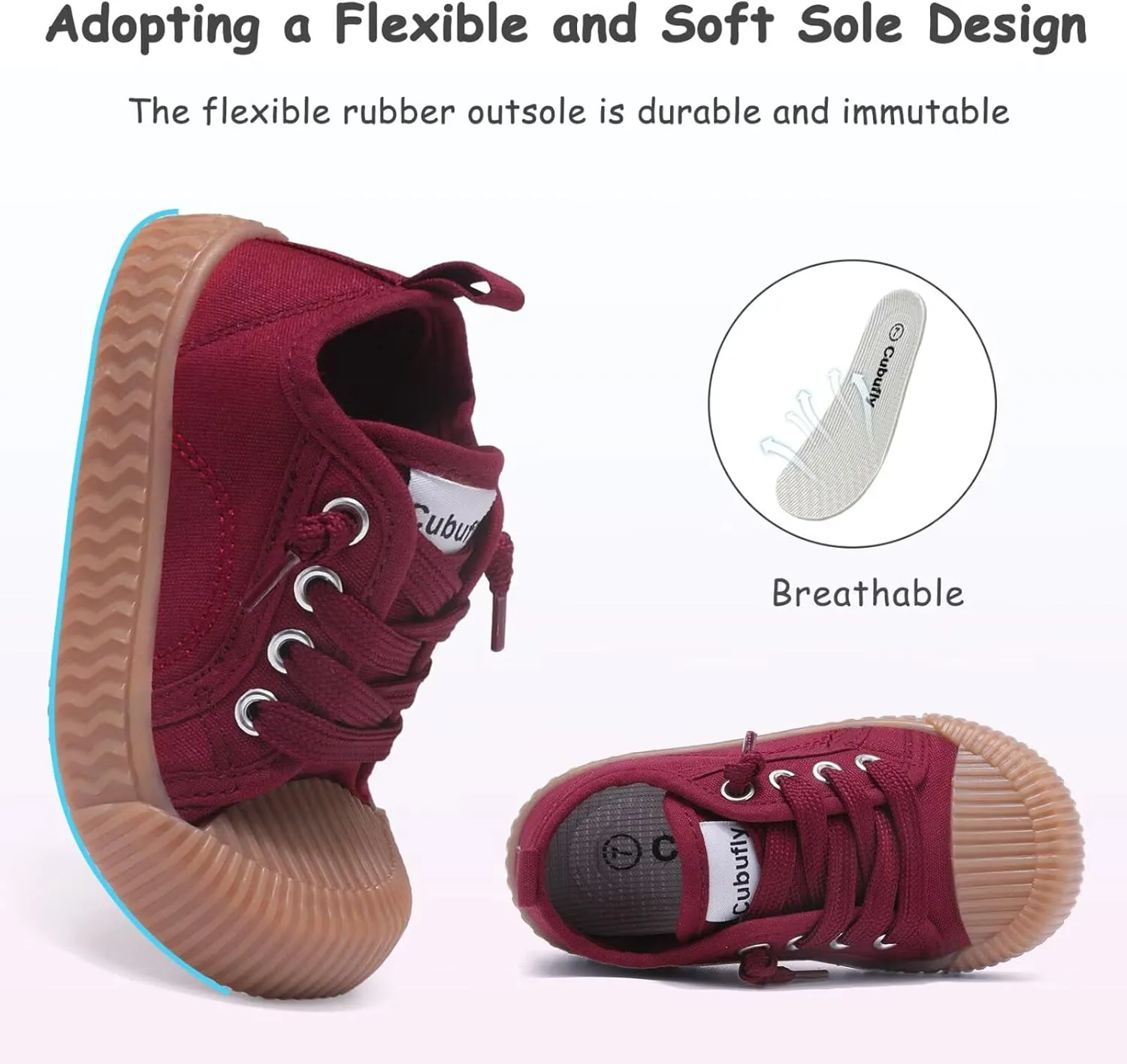 Toddler Shoes Boys Girls Slip On Canvas Sneakers