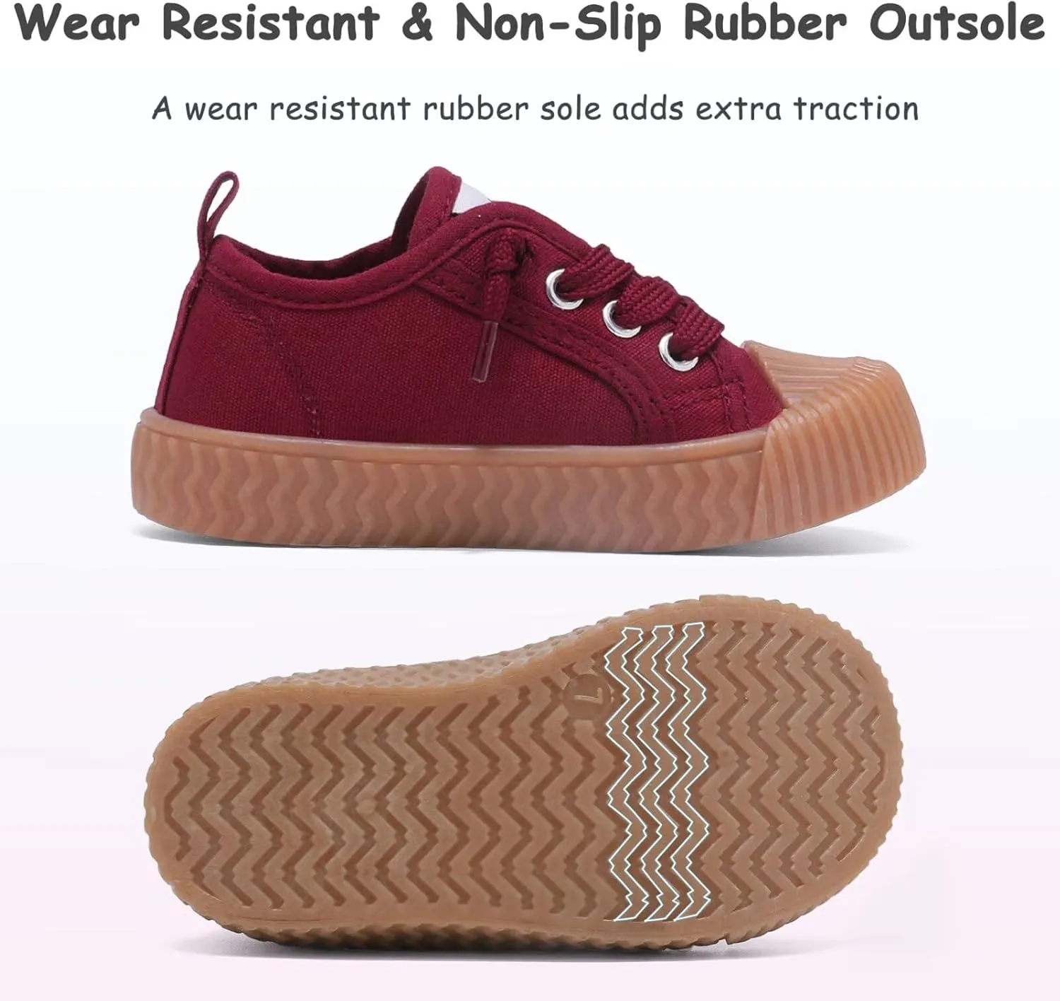 Toddler Shoes Boys Girls Slip On Canvas Sneakers