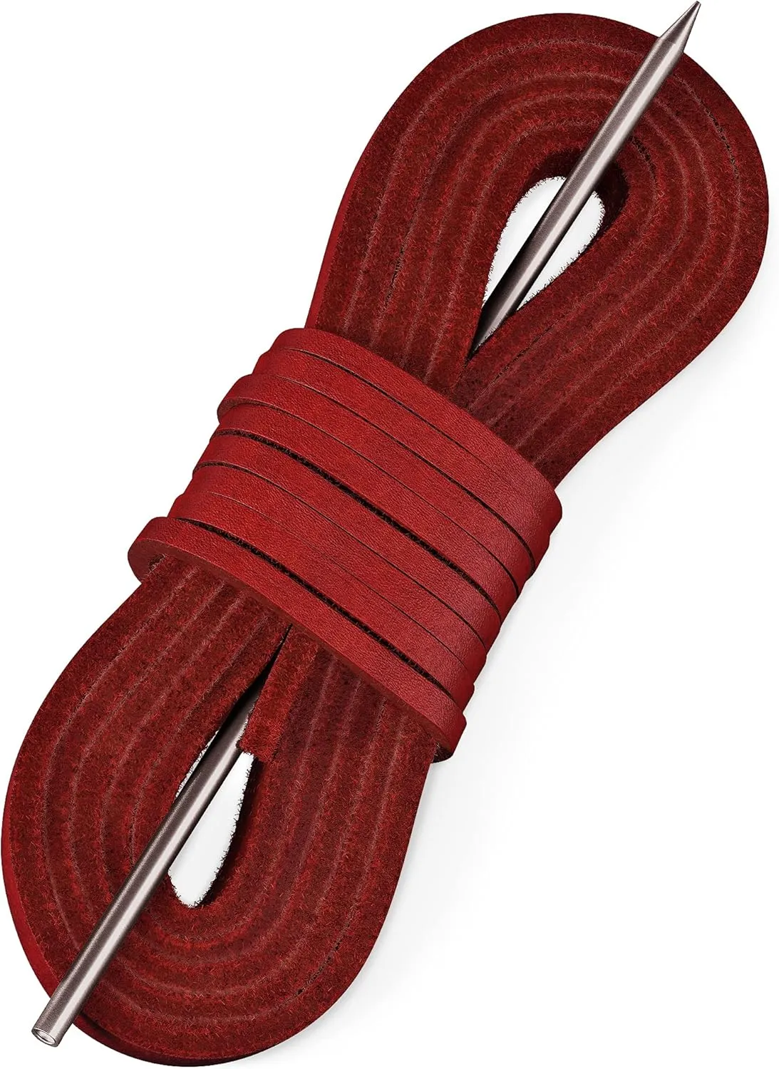 TOFL Leather Boat Shoe Lacing Kit | 45 inches | 1 Needle And 2 Strips [1 Pair]