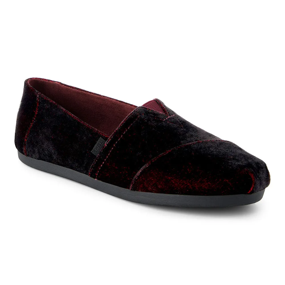 Toms Wmns Alpargata Deep Burgundy Jewel Velvet
