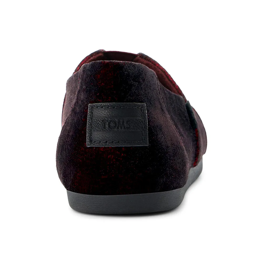 Toms Wmns Alpargata Deep Burgundy Jewel Velvet