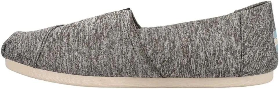 TOMS Womens Alpargata Slip On Flats Casual - Blue