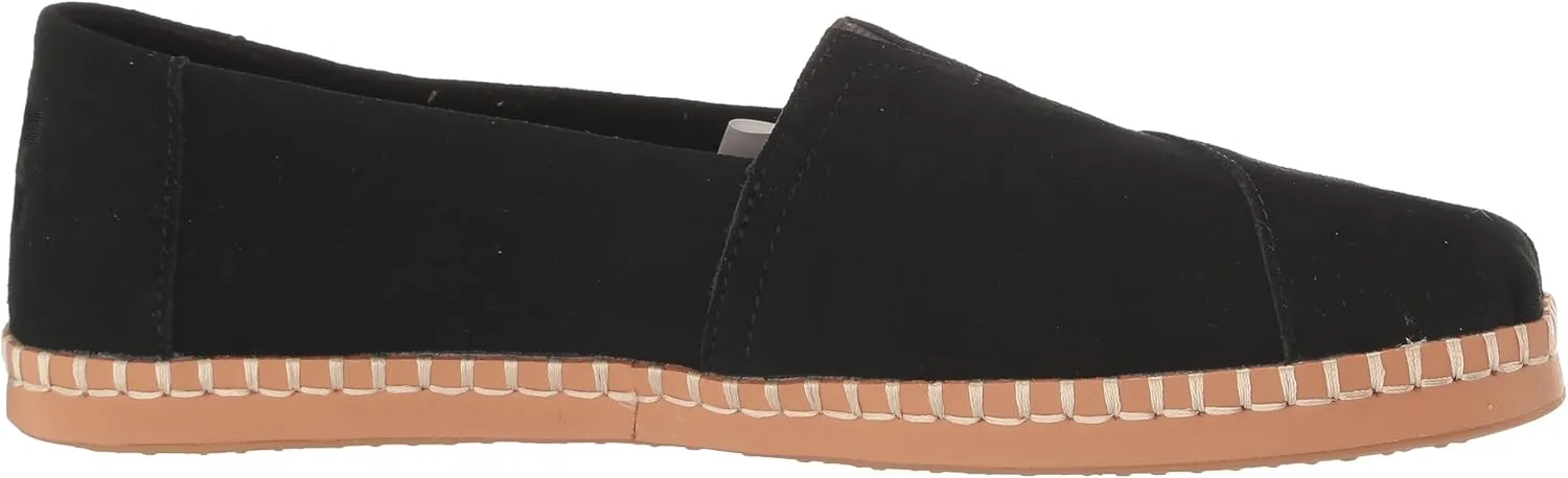 TOMS Women's, Alpargata Vetiver Suede Leather Wrap Slip-On