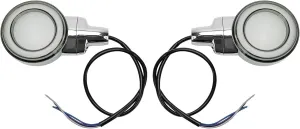 Topteng LED Flat Turn Signal Light for Harley Heritage Softail Classic FLSTC 1999-, Touring 2001  Models with Flat Lens Turn Signals