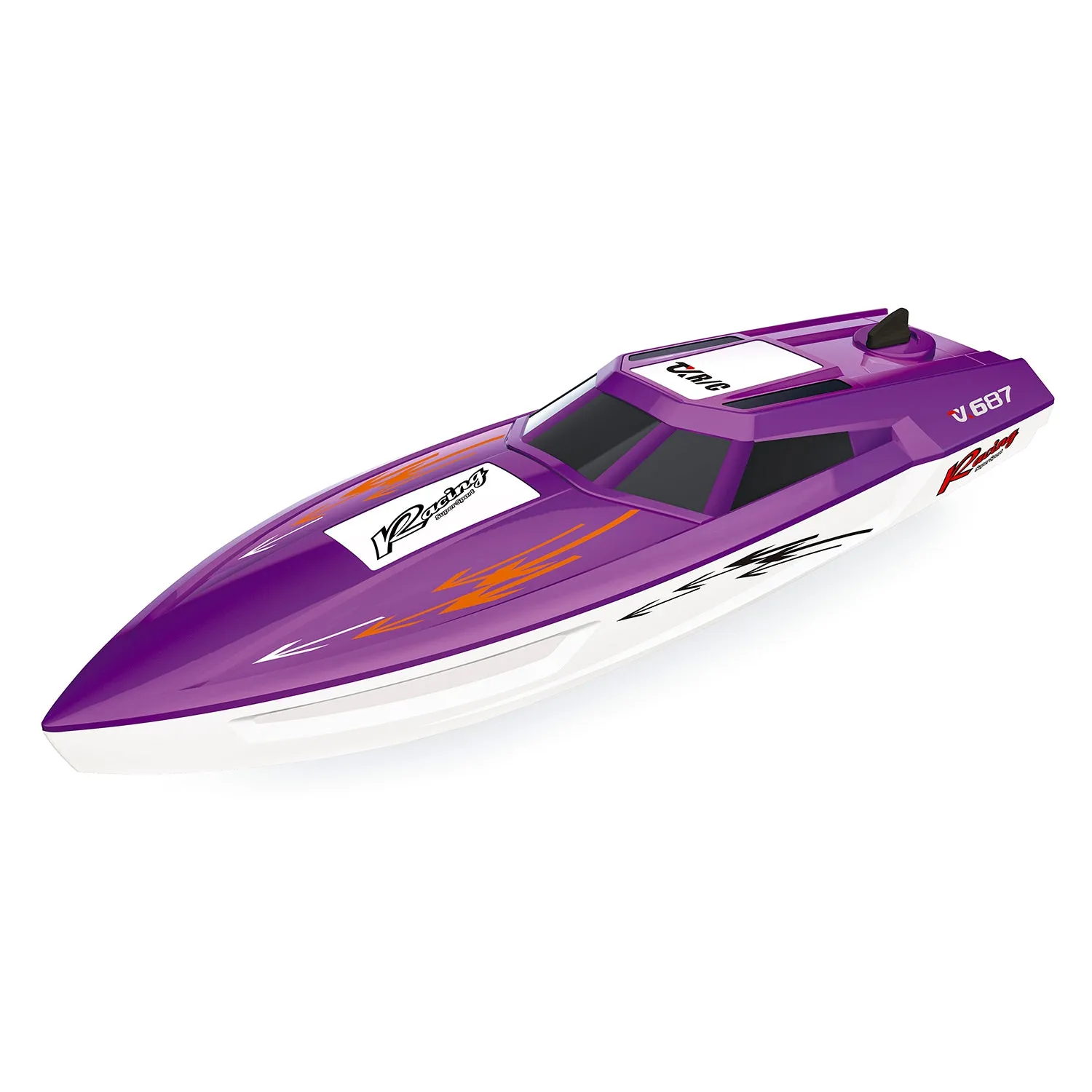 TOUCAN Plastic RC Boat Electric RTR Radio Controlled Racing Ship High Speed Boat Pool Lake Toy for Kids Adults Painted Assembled