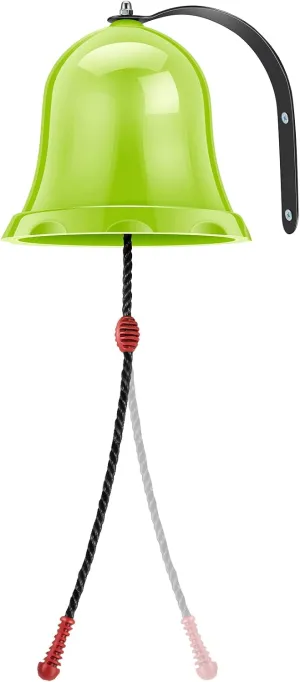Toys Bell Playground Hanging Bell Educational Plastic Playground Hanging Set Accessories for Boys Girls Gift Outdoor Playhouse Wooden Swing Set Playset Backyard Amusement Park (Green)