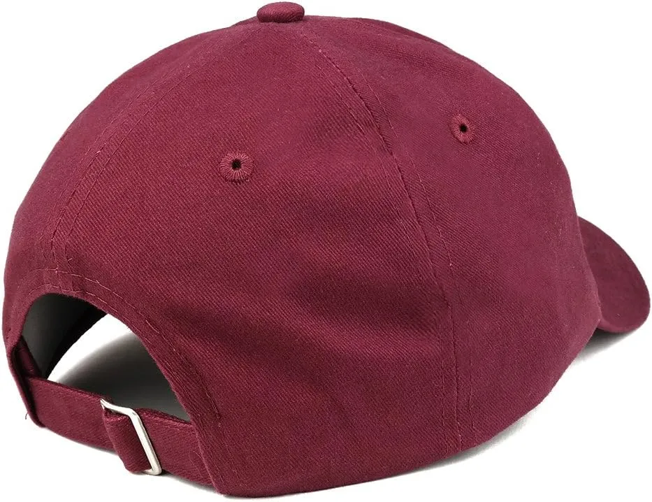 Trendy Apparel Shop PAPA Embroidered Soft Crown 100% Brushed Cotton Cap