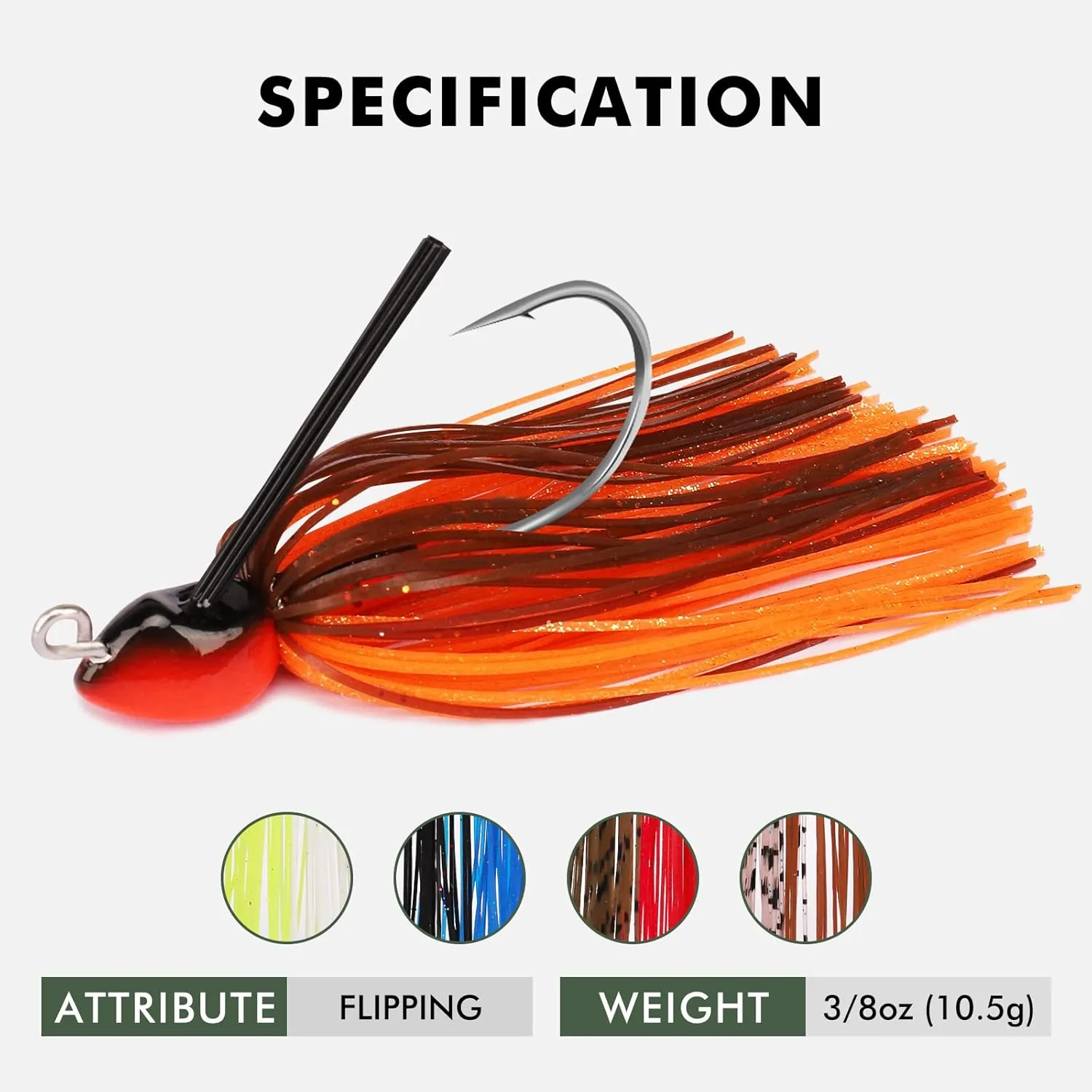 TRUSCEND Fishing Jigs with Ultra Smooth Teflon Hook, Tour Grade Titanium Weed Guard Swim Jigs, Valuable Weedless Skirted Jig, Well-Made Fishing Lures for Crappie Bass Trout, Freshwater Fishing Gear