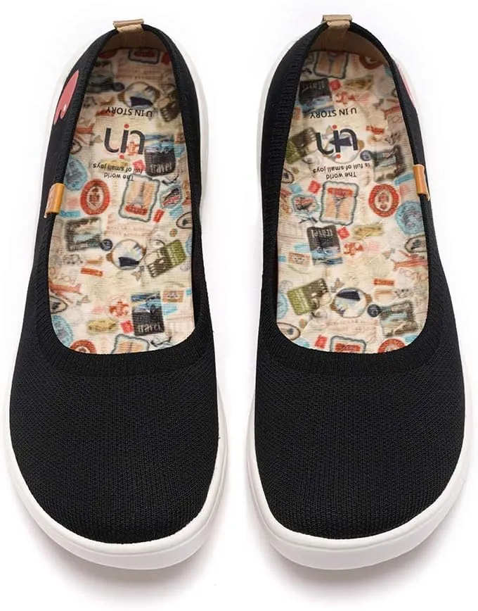 UIN Ballet Flats Shoes for Women Art Printed Wide Toe Casual Breathable Lightweight Slip On Women Loafers