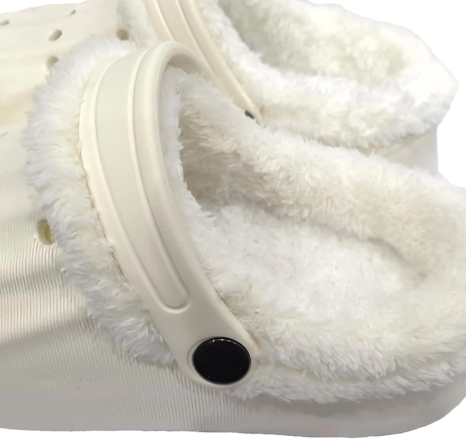 Unisex-Adult Fuzzy Clogs for Outdoor : Fur Lined Garden Shoes for Women and Men Winter Non-Slip Warm Indoor Slip On House Slippers