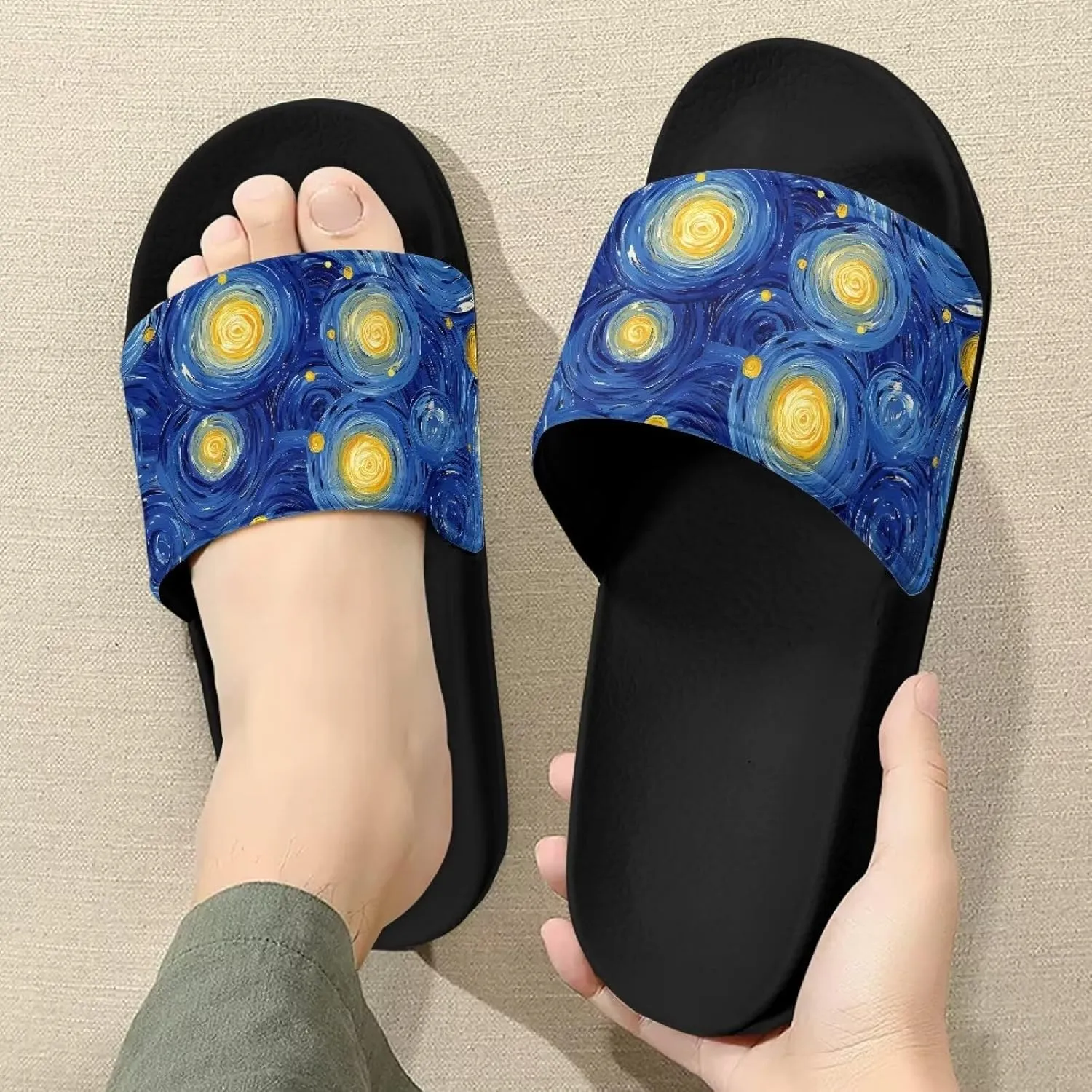 Unisex-Adult Shower Slide Sandal, Summer Slippers For Women Men, Sandals Women Dressy Comfortable