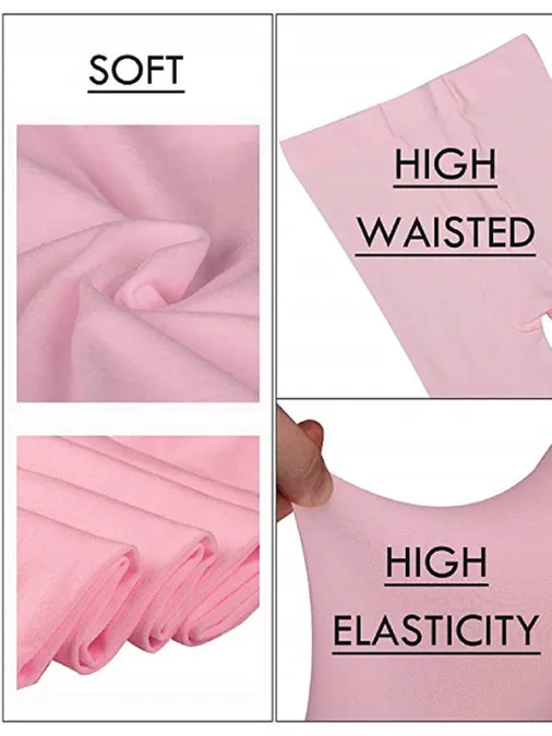 Unisex Footed Light Pink Color Ballet Tights