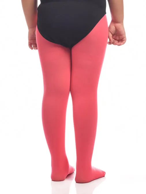 Unisex Footed Watermelon Red Color Ballet Tights